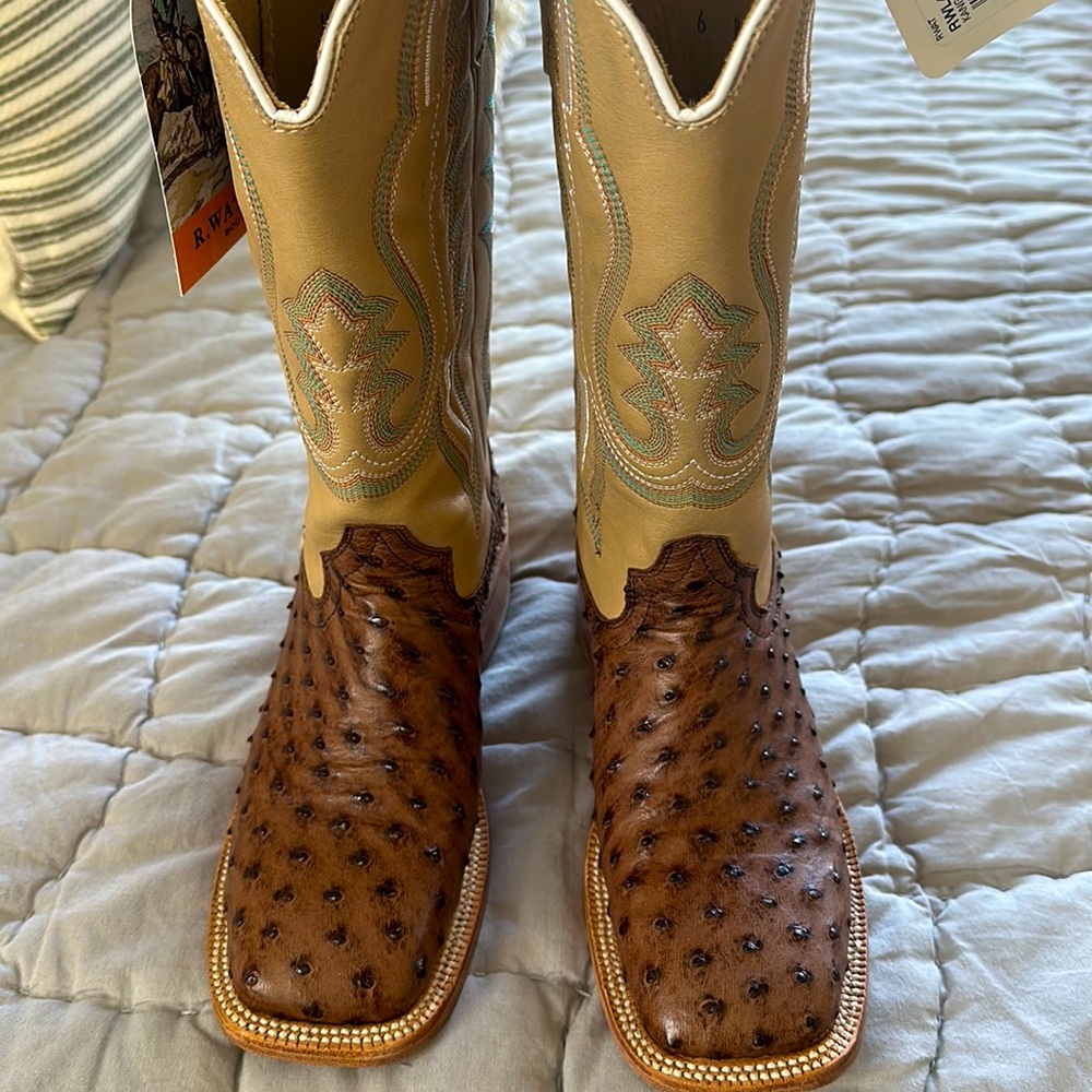 Brand New Ostrich Boots!  R Watson boots!